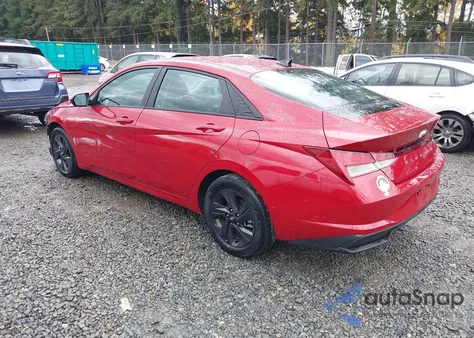2022 Hyundai Elantra Hybrid Blue from USA, damaged, VIN KMHLM4AJ6NU016084